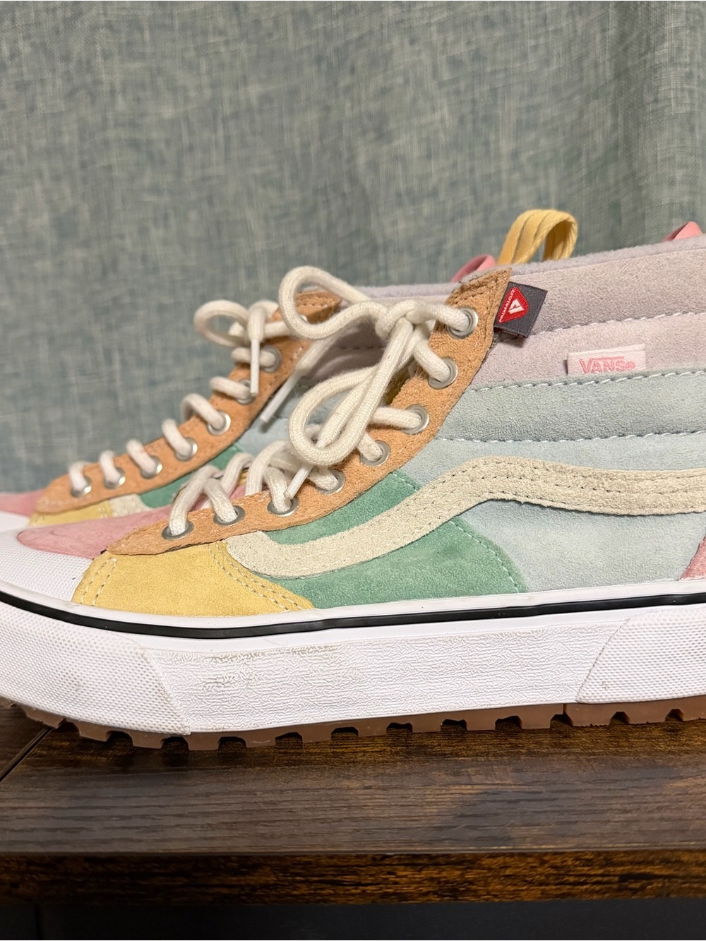 Vans Pastel Multicolor Suede High-Top Sneakers